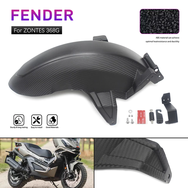 Dành Cho ZONS 368G 368 G 368g 2026 Mẫu Mới Phụ Kiện Xe Máy Mở Rộng Chắn Bùn Mở Rộng Chắn Bùn