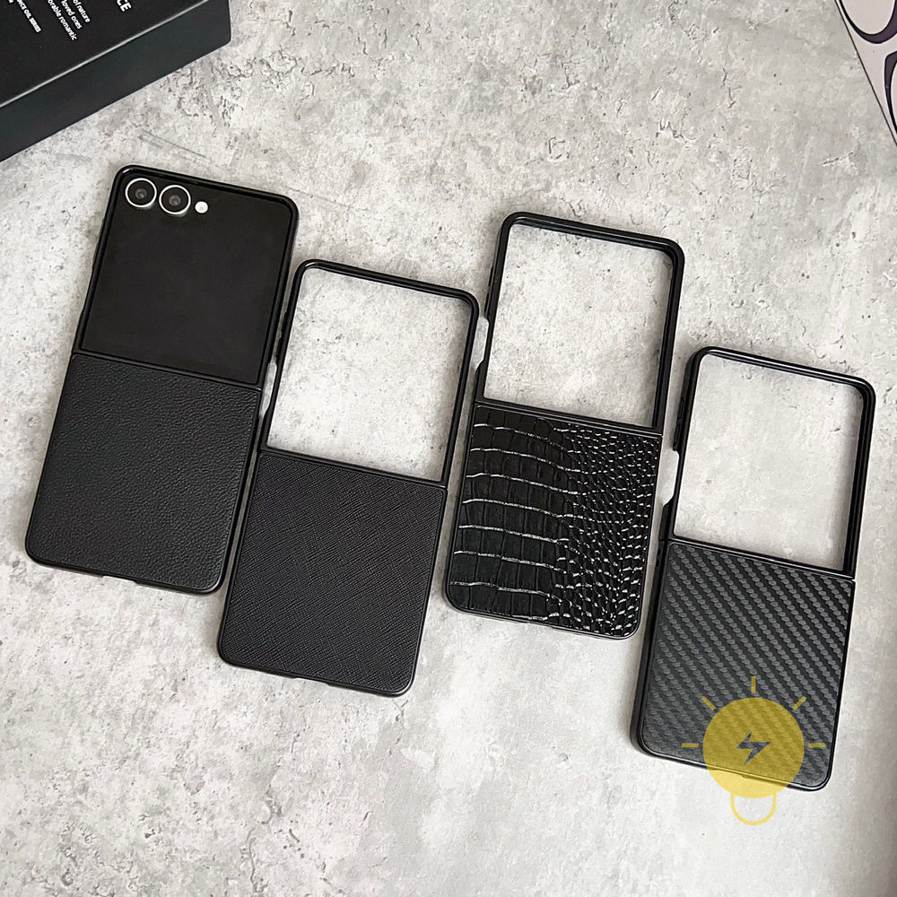 Phone Case For SAMSUNG Galaxy Z Flip 7 Z Flip 6 Z Flip 5 Z Flip 4 Z Flip 3 TPU PU Aesthetic Korean C