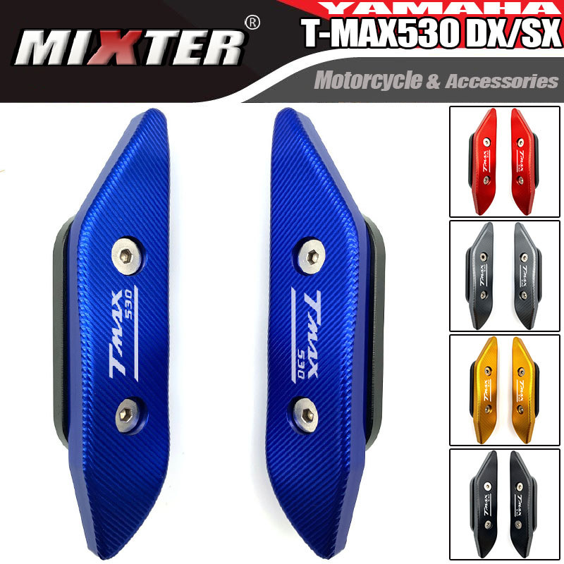Xe Máy Xe Máy Nhôm Gương Lỗ Nắp Bảo Vệ Trang Trí Cho YAMAHA TMAX 530 SX DX 2012-2018 T-MAX 530 TMAX5