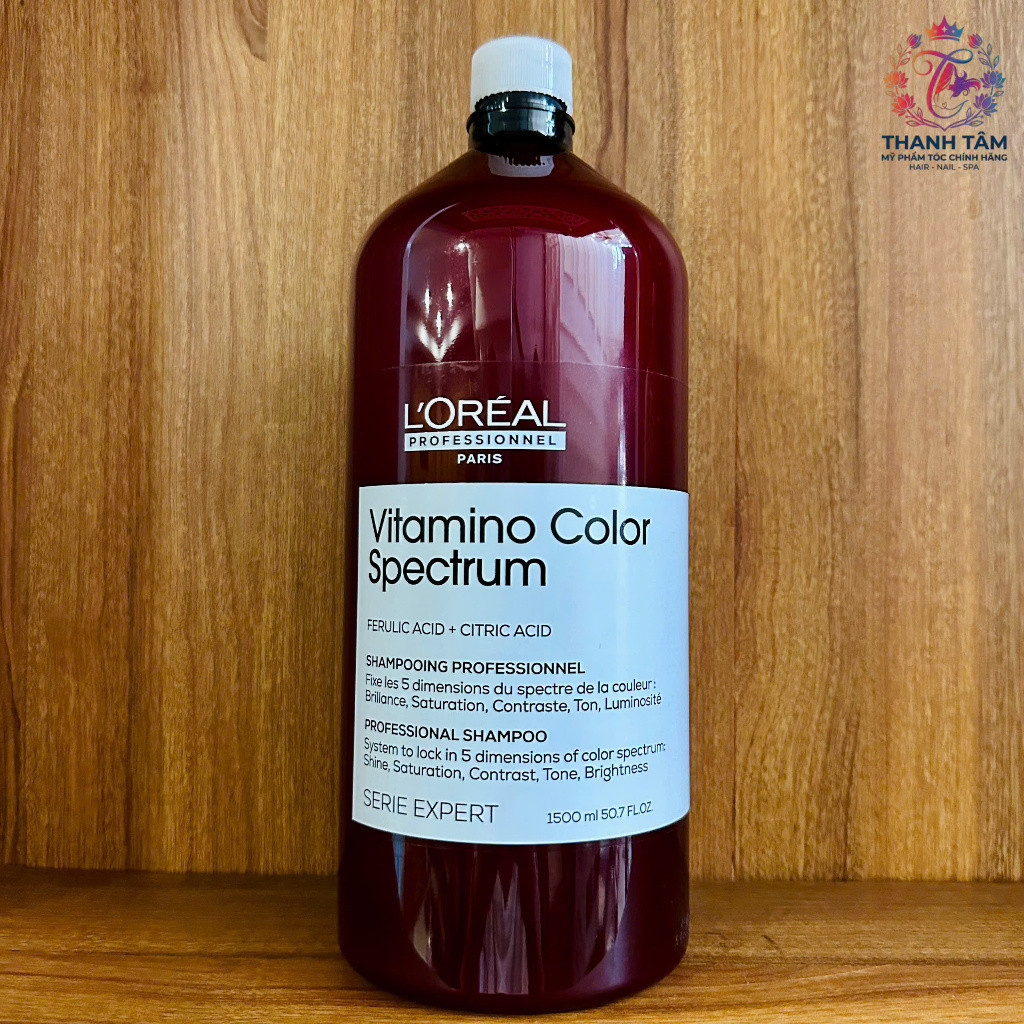 Dầu gội khoá màu nhuộm 5 tác động L'Oreal - Loreal Vitamino Color Spectrum Shampoo 1500ml .TT