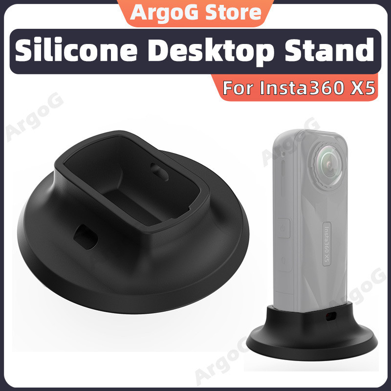 ArgoG đế silicon để bàn cho Insta360 X5 đế gắn chống trượt có keo dán phụ kiện Insta360 X5