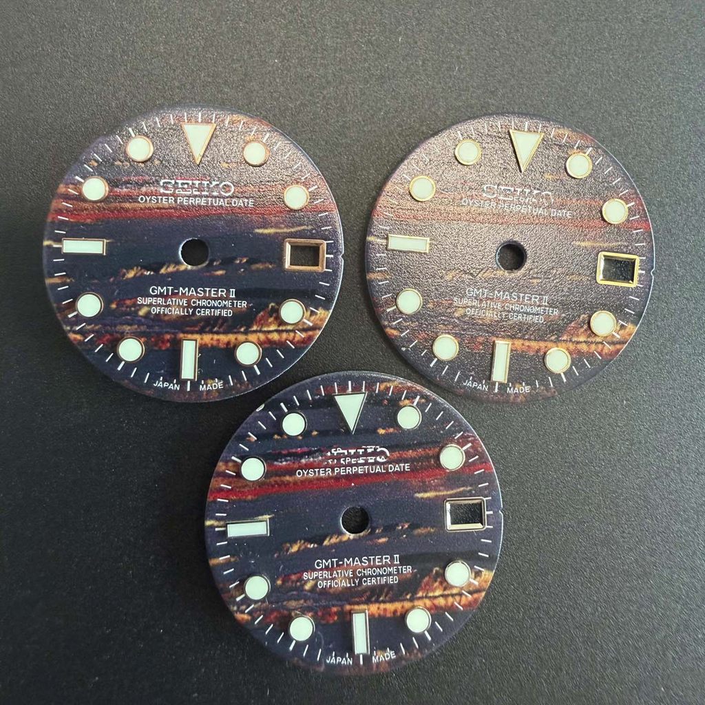 [Phụ kiện đồng hồ DH] Phụ kiện đồng hồ phong cách mới Phụ đề GMT3D In đề Bộ chuyển đổi dạ quang màu 