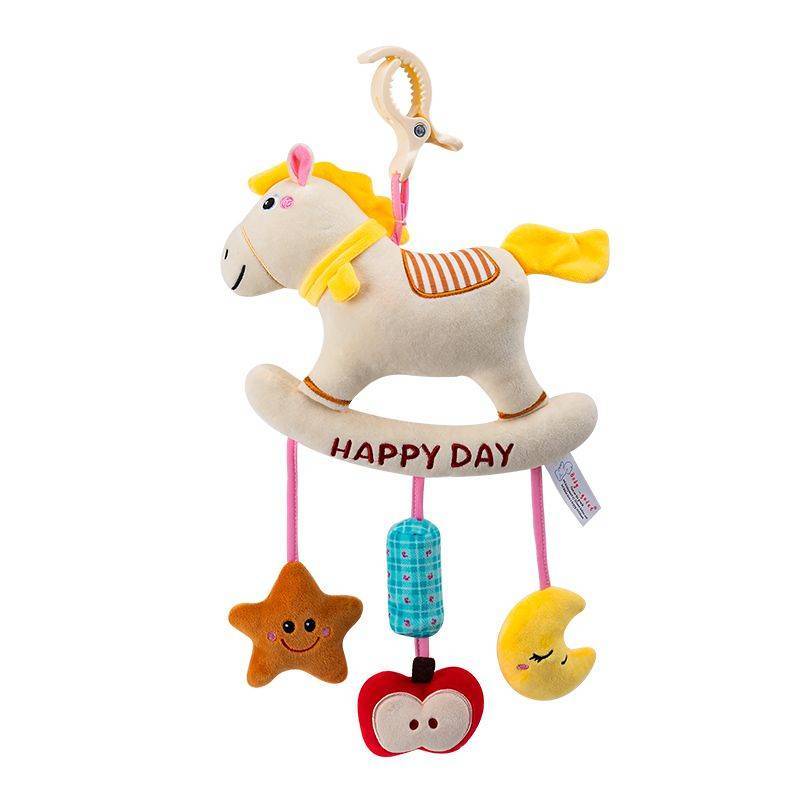 Newborn Baby Bed Bell 3-6-12 Months 0-1 Years Old Plush Educational Bed Winding Cart Pendant Comfort