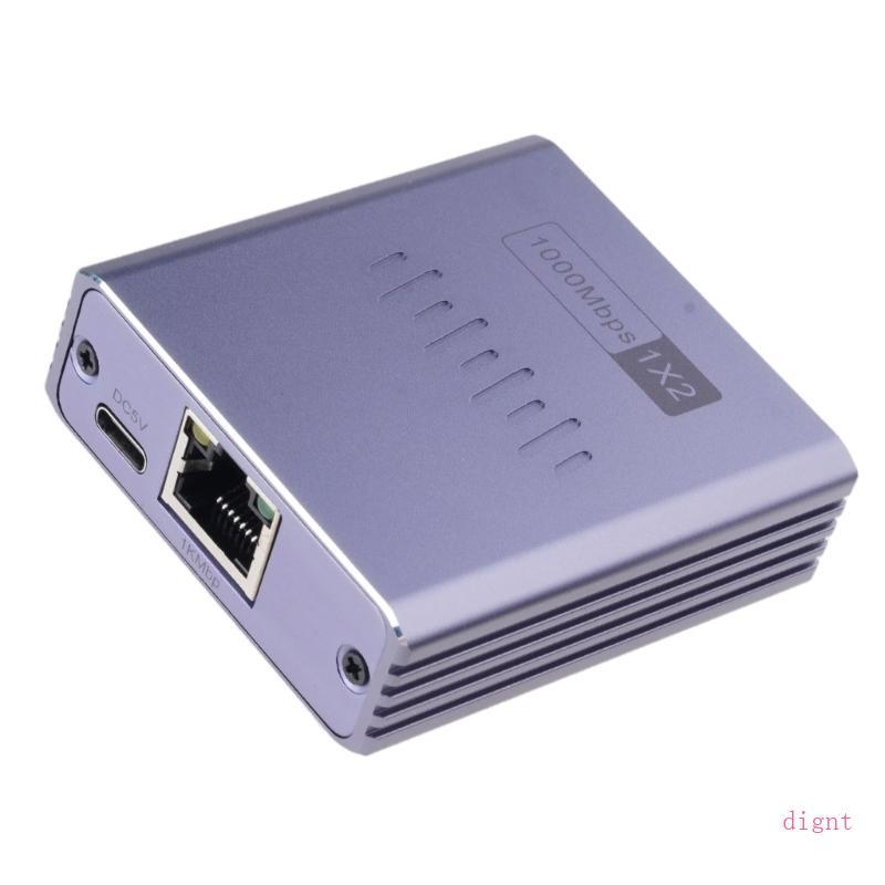 Công tắc Ethernet Gigabit RJ45 2 cổng 1000Mbps Bộ chia tốc độ nhanh 1000Mbps