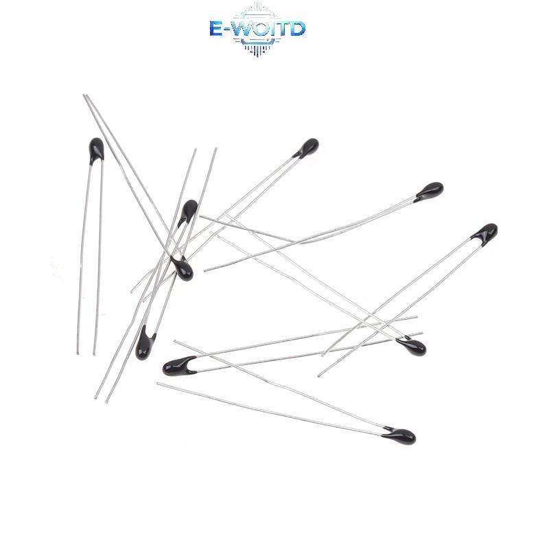 E-WOITD 10 Chiếc Điện Trở Nhiệt B3435 NTC-MF52-103F 10K 1% Cảm Biến Nhiệt Độ Điện Trở Nhiệt NTC Điện
