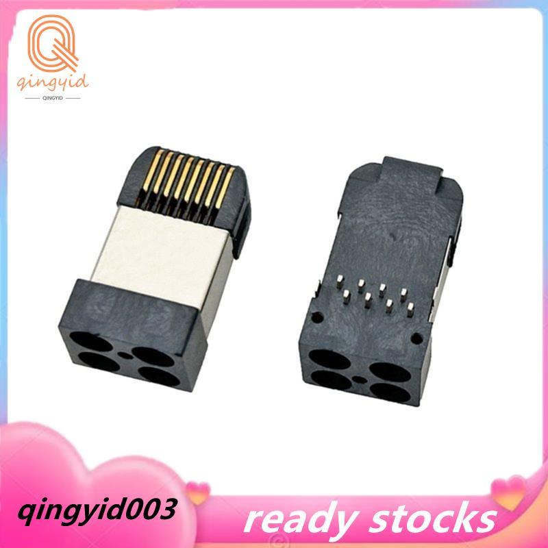 Đầu nối RJ45 8P8C Nam được bảo vệ DIP Plug-in 2 chiếc Thân dài Thiết kế 90 độ