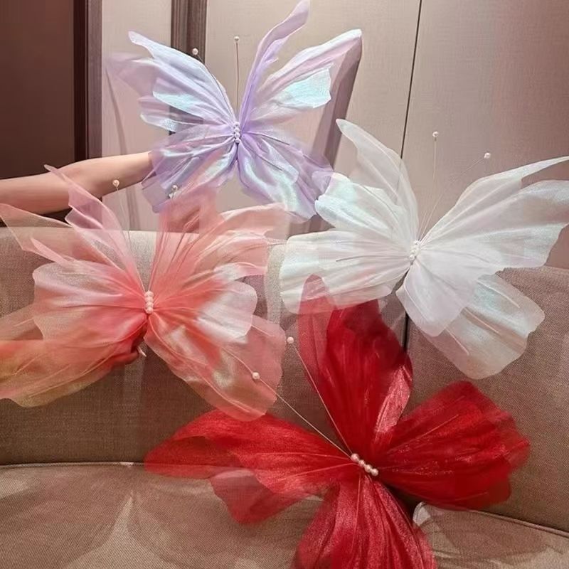 Preferred#Wedding decoration photo prop, three-dimensional creative flower butterfly, outdoor artifi