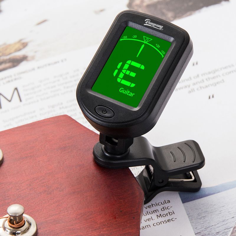 Runyang Đàn Guitar Tuner Ukulele Bass Điện Tử Tuner Cổ Điển Đàn Guitar Phụ Kiện Tuner YP-03