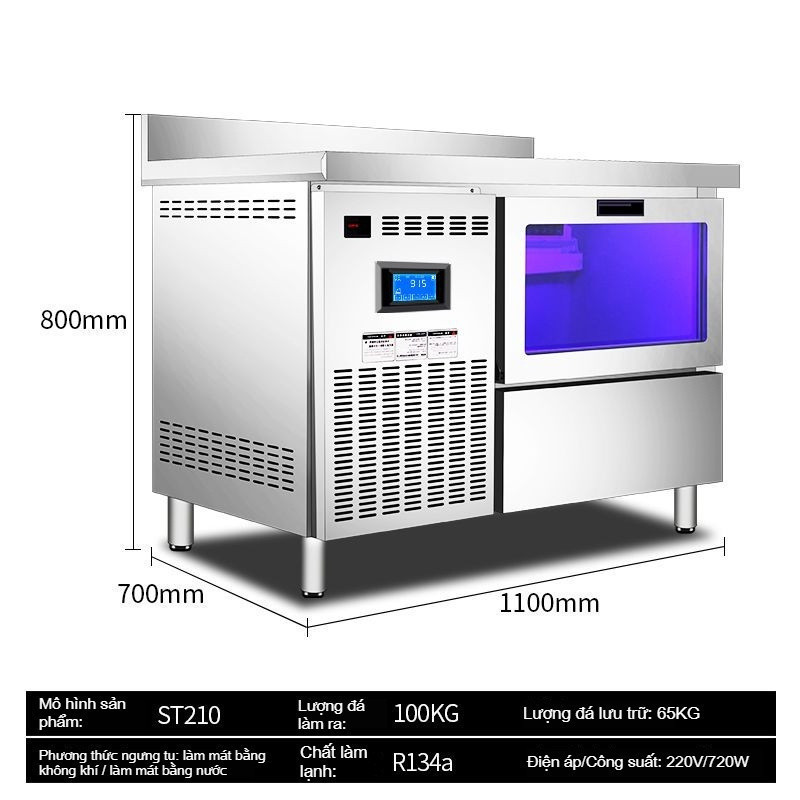 Nhà Thương mại Thép không gỉ Bar Blu-ray Ice Machine- -  -stainless steel ice maker