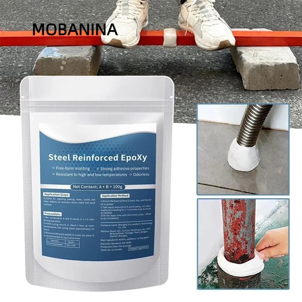 MOBANINA Epoxy Putty Repair Kit, Sửa chữa rò rỉ ống chống nước Thép gia cố Epoxy Sửa chữa Putty, chị