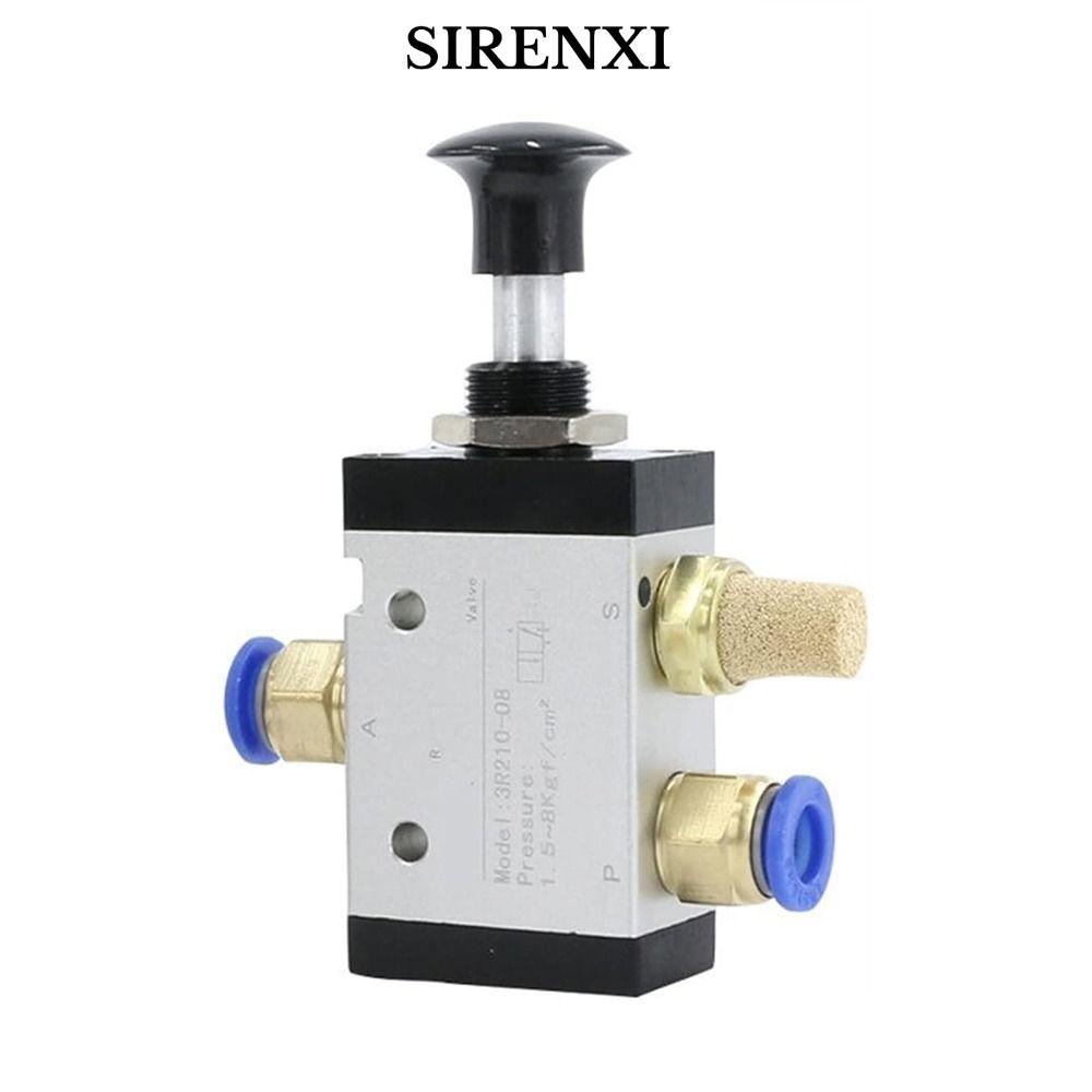 Van điện từ SIRENXI, Khí nén 3 chiều 3R210-08, Van công tắc không khí Điều khiển bằng tay không khí 