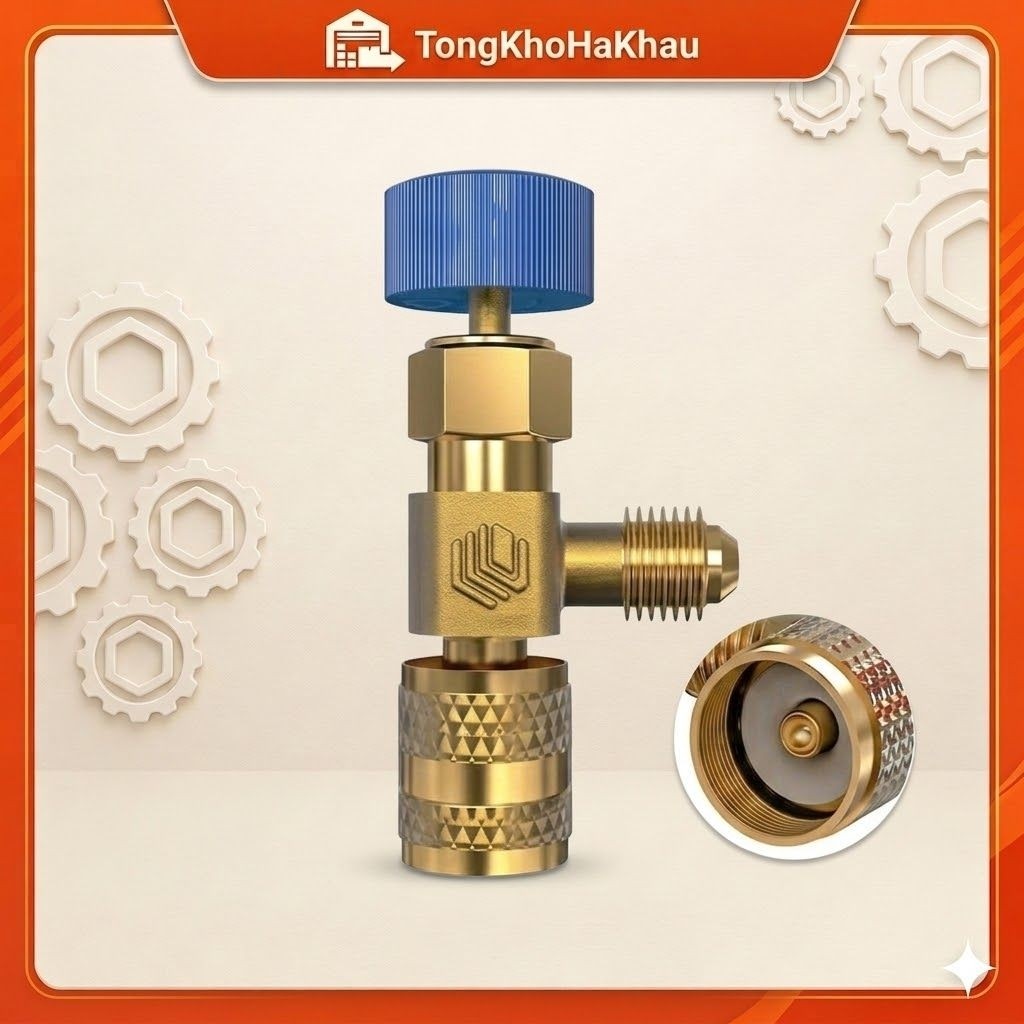 [Hàng Có Sẵn] Van An Toàn Van Chống Bỏng Cho Máy Điều Hòa R410A R22 1 / 4 " VAN KHÓA GAS CHỐNG BỎNG 