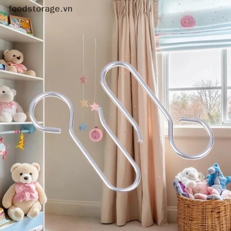FS 30 Chiếc Phụ Kiện Rèm Tiện Dụng Rèm Kim Loại Tra Cài Đặt Móc Hình Chữ S Kim Loại Trần Tắm Rèm Tra