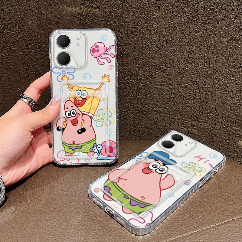 Hộp đựng thẻ cho OPPO A5X A6X A6 A6 Pro 4G SpongeBob Clear Case
