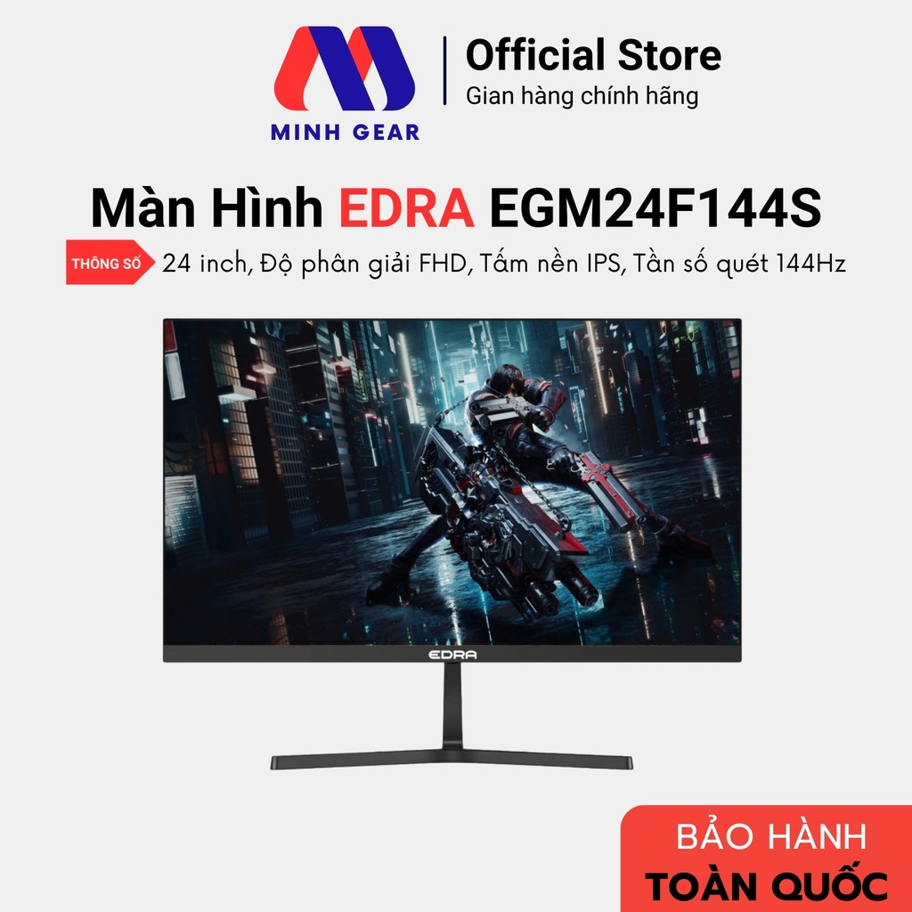 Màn hình gaming EDRA EGM24F144S 24 inch IPS FullHD 144Hz (Hàng Chính Hãng)