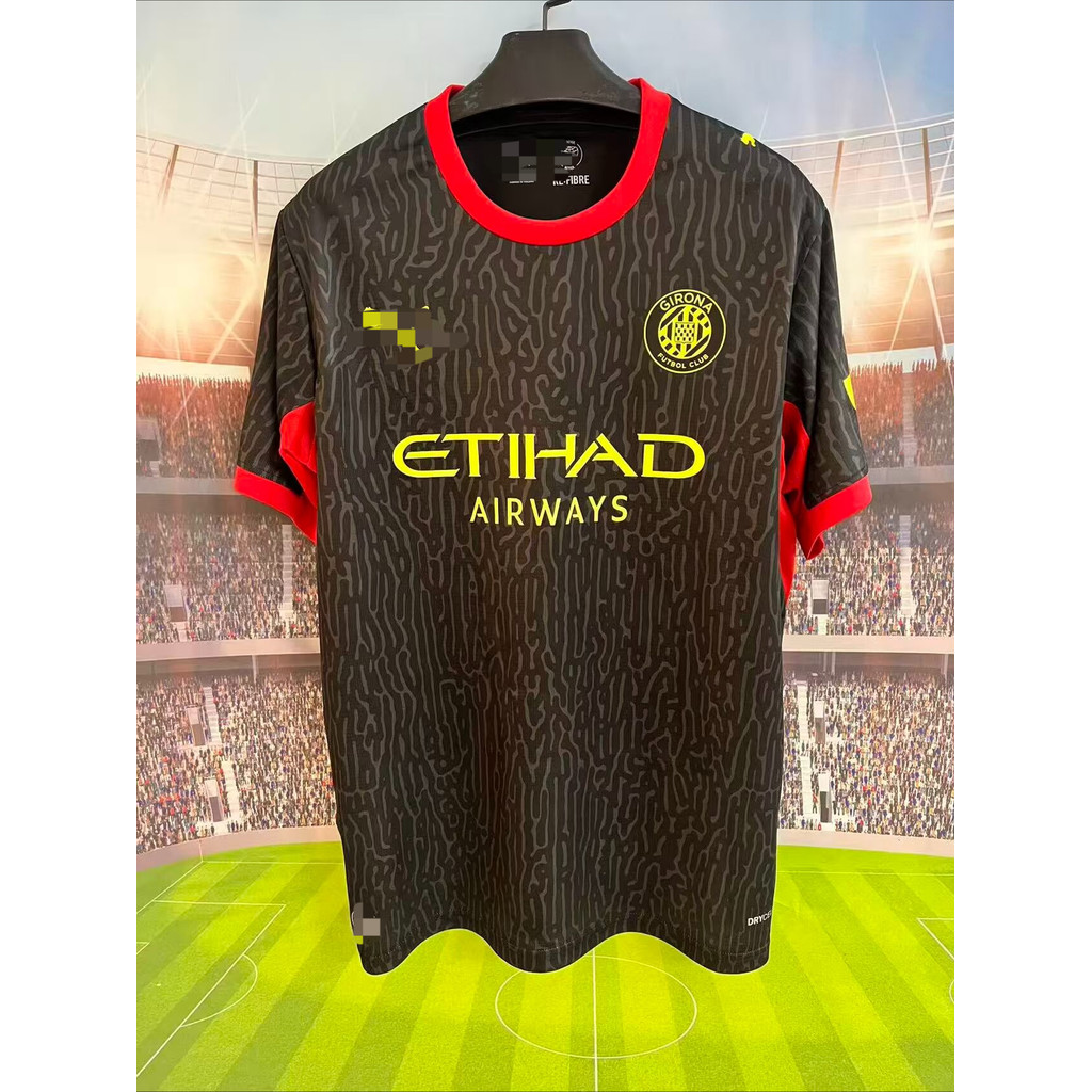 Áo bóng đá Girona AWAY 26-27, áo thun nam chất lượng cao dành cho người lớn, size S-4XL