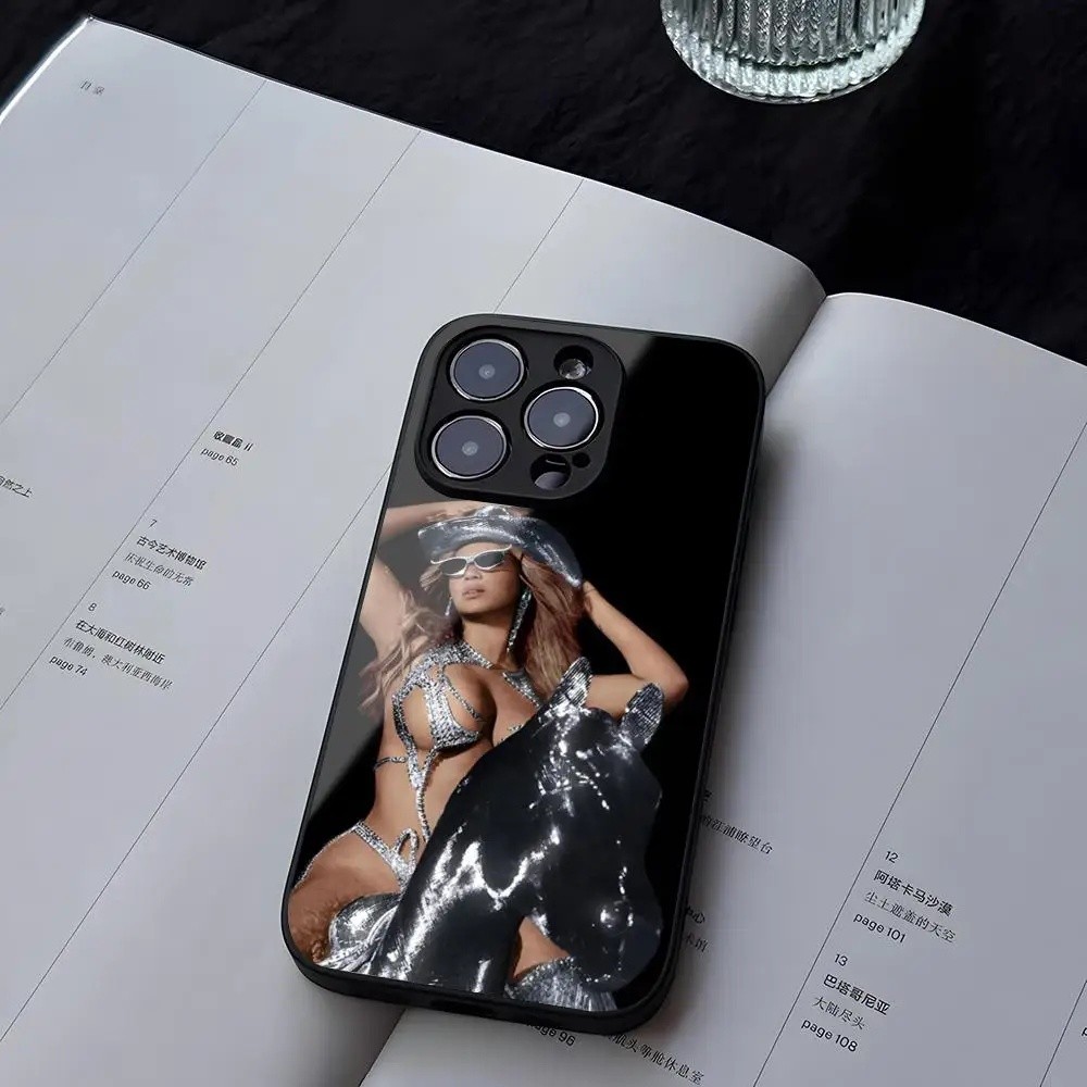 BK-1 Album Bey Beyonce Ốp Điện Thoại Kính Cường Lực Cho iPhone 13 14 16 12 15 11 Pro XS Max Plus Min