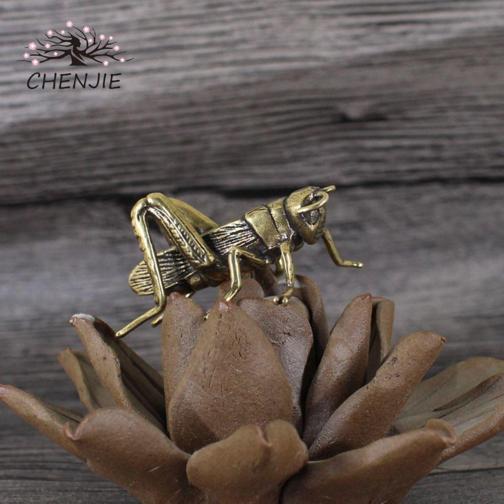 CHENJIE Tượng cricket CHENJIE, Cricket bằng đồng thau cricket trẻ em, Trang trí nội thất bằng đồng t