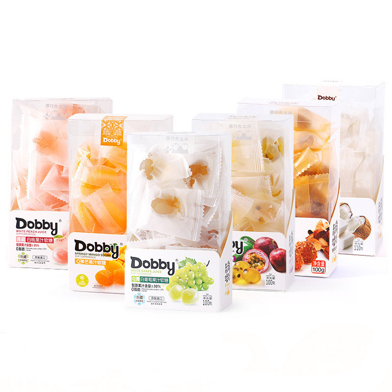 Hàng sẵn có Vận chuyển nhanh Siêu Hot Dobby Dobby Hương trái cây mềm Marshmallow Kẹo dẻo cưới Kẹo dẻ