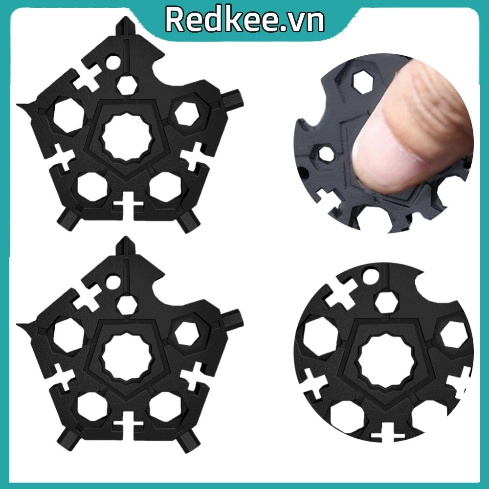 23 trong 1 Bông Tuyết Đa Dụng Cụ Ngũ Giác Đài Bỏ Túi Dụng Cụ Cờ Lê / Dụng Cụ Mở Chai / Tua Vít Penta