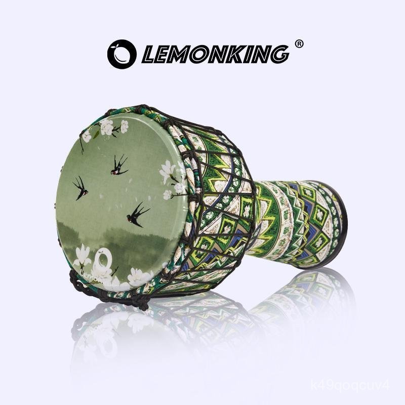 Trống Djembe 10 inch nhạc cụ gõ dân gian cho người lớn trẻ em mới học chơi chất liệu cao cấp bền