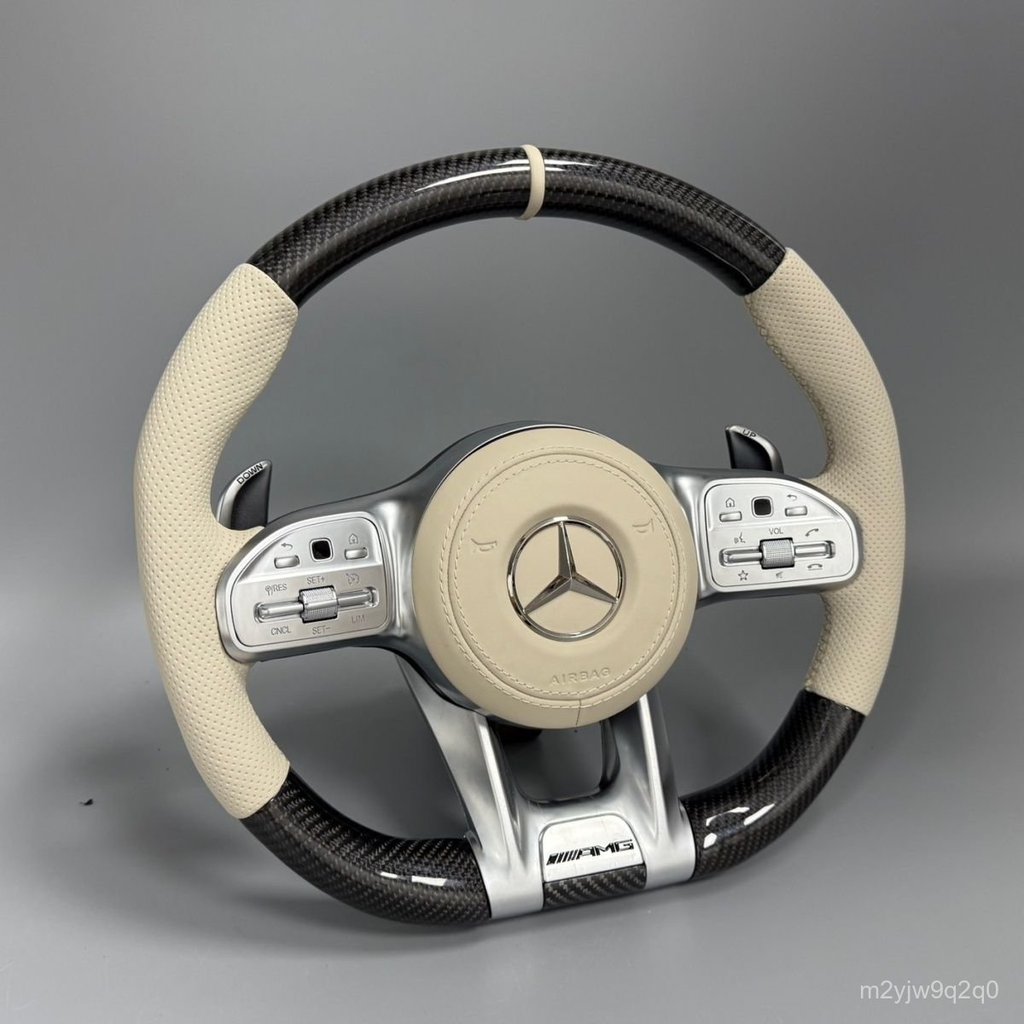 Vô lăng độ kiểu mới sợi carbon tổng hợp ACES lớp GLC C200 E300 GLK nâng cấp xe Mercedes cũ cao cấp c