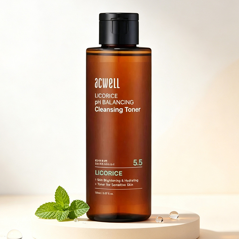 ACWELL Licorice pH Balancing Cleansing Toner 150ml Hydrating Gentle Toner for Daily Sensitive Facial