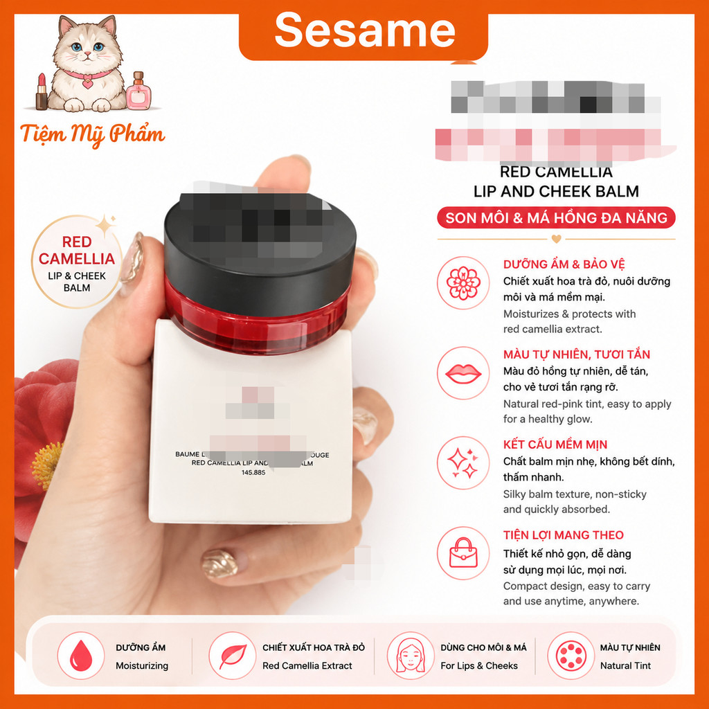Son Má Môi ℂℍ𝔸ℕ𝔼𝕃  N°1 Lip And Cheek Balm 2in1 | Son Má Dạng Thỏi, Kết Cấu Mềm Mịn