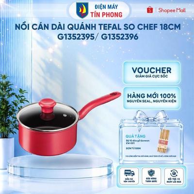 Nồi cán dài quánh Tefal So Chef 18cm (G1352395/ G1352396) -  Bảo hành 2 năm - Giao hỏa tốc 2H HCM
