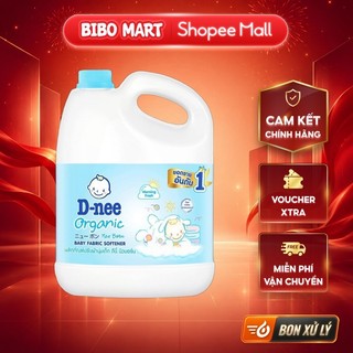 [MALL] Nước Xả Mềm Vải Em Bé Dnee Hương Phấn 3L/2.8L Dịu Nhẹ Cho Da Bé - Bibo Mart