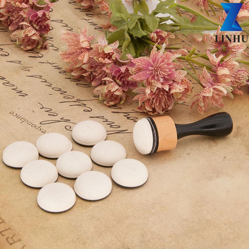 LINHU Mini Ink Paints Mixing Blending Tools, DIY Scrapbooking Domed Flat Domed Foam Refills Tool, Gi