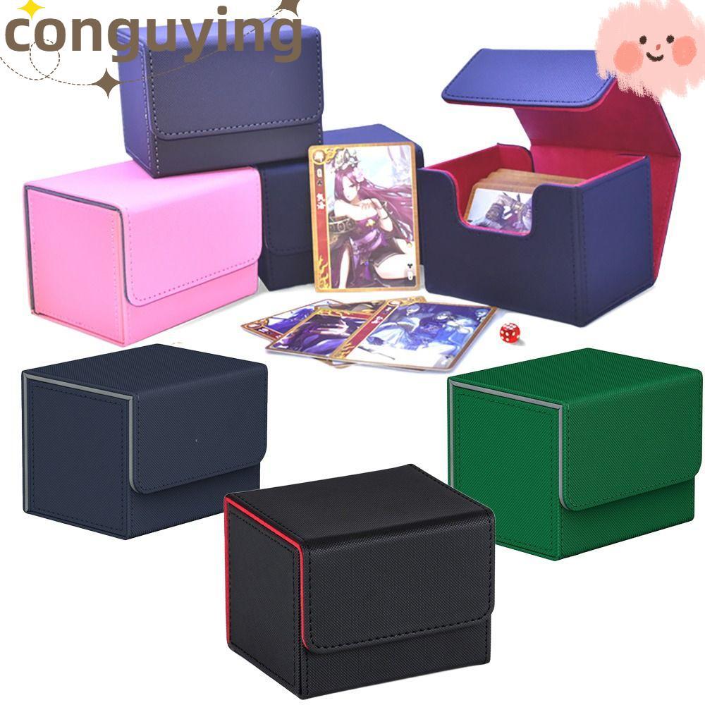 PONGUX Game MTG Trading Card Holder, PU Storage Deck Box, Collection Box Organizer Box Protectors St