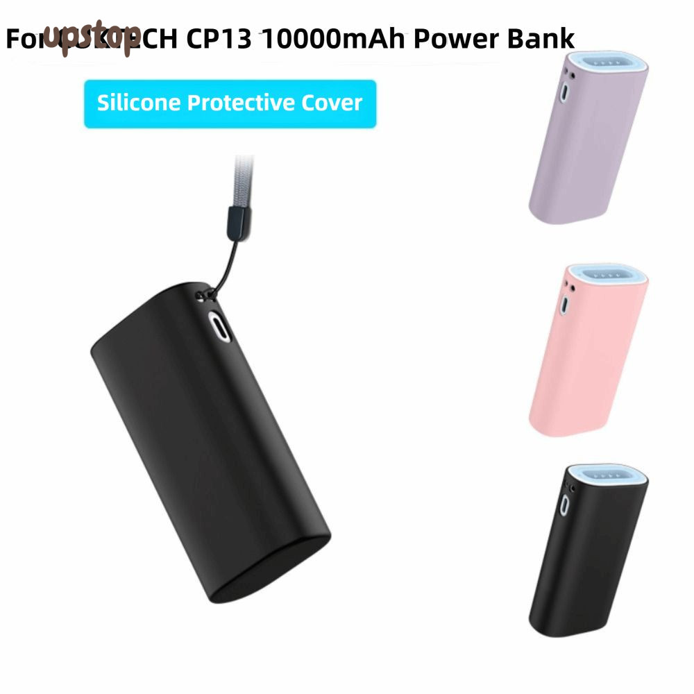 Bảo vệ bộ sạc di động UPSTOTO, Túi đựng silicon chống rơi, Vỏ bảo vệ toàn diện LPB100 mềm chống sốc 