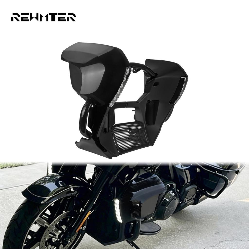 Thanh bảo vệ cánh lướt gió động cơ có bộ tín hiệu rẽ cho Harley FLHX FLTRX 24-Up