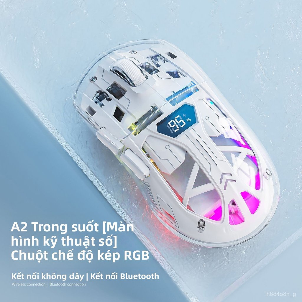 Chuột Bluetooth không dây 2 chế độ sạc pin văn phòng gaming cho laptop PC tablet