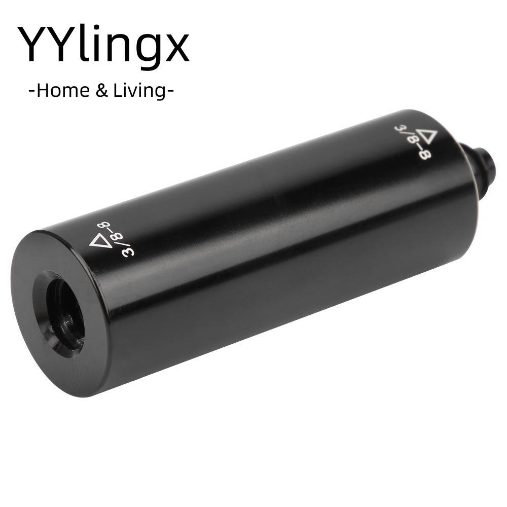 YYLINGX Pool Extension Cue, Đen 3 / 8-8 Răng Bida Trục giữa, Phụ kiện bi-a Nhôm 2OZ Pool Cue Extende