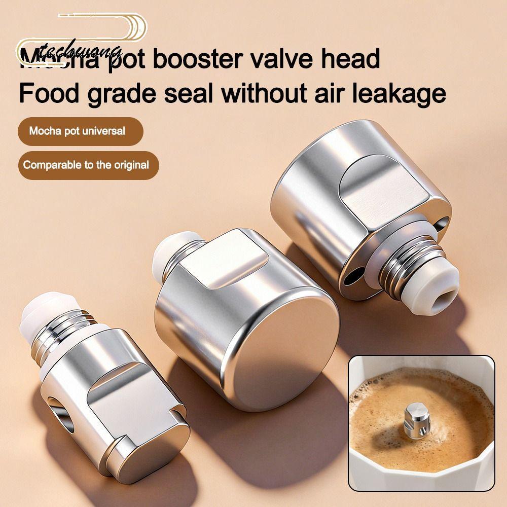 Van áp suất nồi Moka TECHWONG, Lõi van chống rò rỉ Bộ lõi van đôi Moka Pot, Vòng niêm phong bền Moka