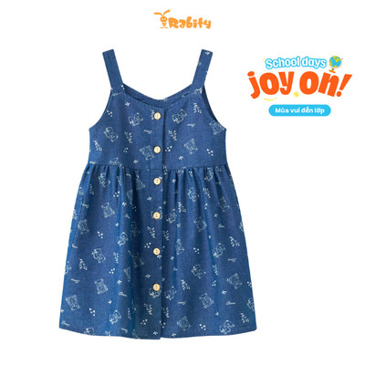  Đầm jean 2 dây bé gái Rabity 954.005