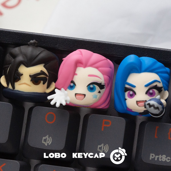 [Phong cách mới] Keycap độc đáo chính hãng Liên minh huyền thoại Keycap Atho Jinx Sale Fanny Bàn phí