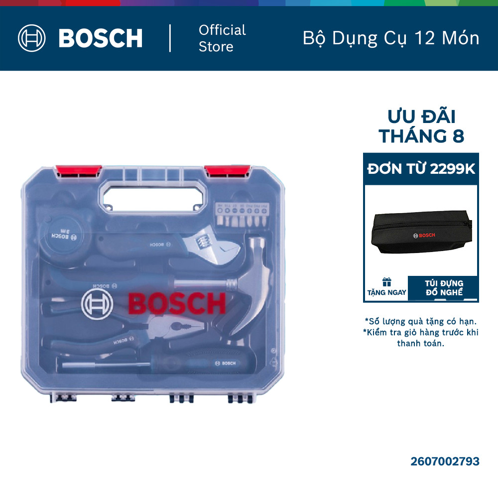 Bộ dụng cụ đa năng Bosch 12 món