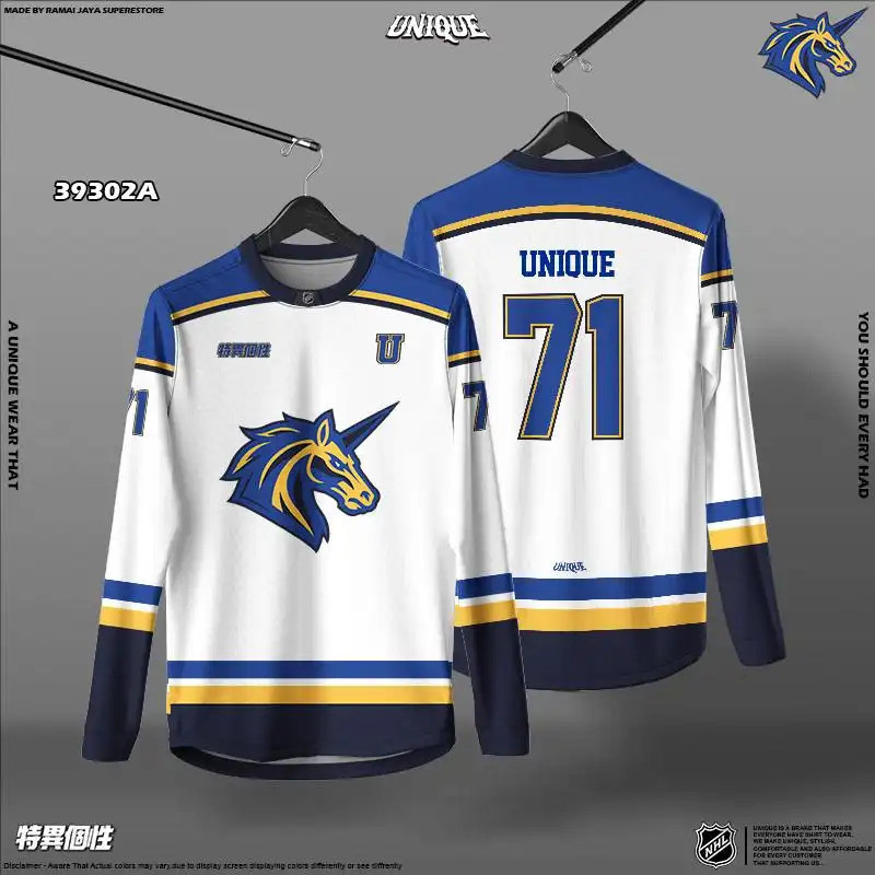 2026 Mới Nhất Unisex Jersey NHL Khúc Côn Cầu Jersey Dài Tay