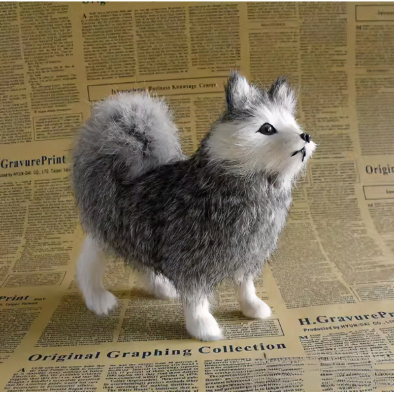Mô Phỏng Chó Con Husky Samoyed Mô Phỏng Chó Con Trắng Chó Con Xám Chó Xuyên Biên Giới Chó Husky Samo