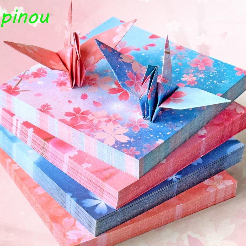 DÀIQIYING 400 Chiếc Giấy Gấp Nhiều Màu Sắc, Thêu Sò Gấp Bầu Trời Đầy Sao Giấy Origami, Hình Vuông Ha