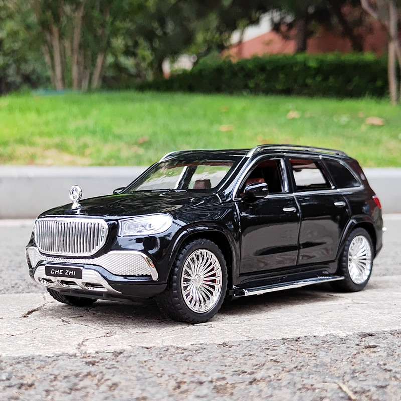 1: 24 Mercedes-Benz McBach GLS600 Đèn Âm Thanh Kéo Lại Mô Phỏng Hợp Kim Xe Ô Tô Mô Hình Cậu Bé Kim L