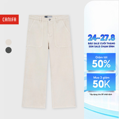 Quần khaki nam ống rộng chất liệu cotton CANIFA MEN 8BK26C001