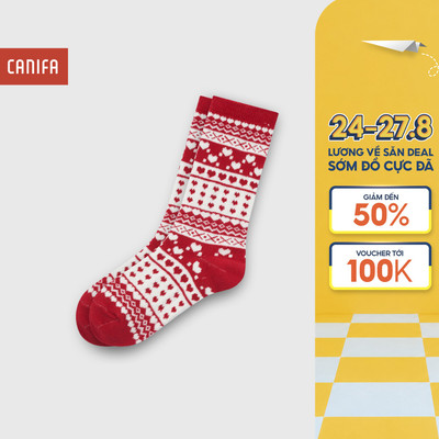 Tất bé gái CANIFA cổ cao họa tiết 1AK25C004
