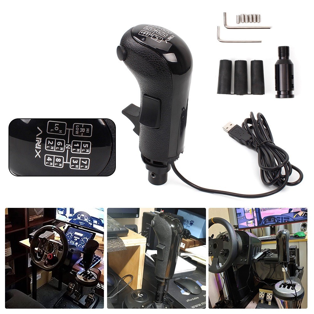Cao cấp-Racing Game Shifter Knob Bóng ném thay thế cho Logitech G29 G27 G25 G923 Mô phỏng Gear Shift