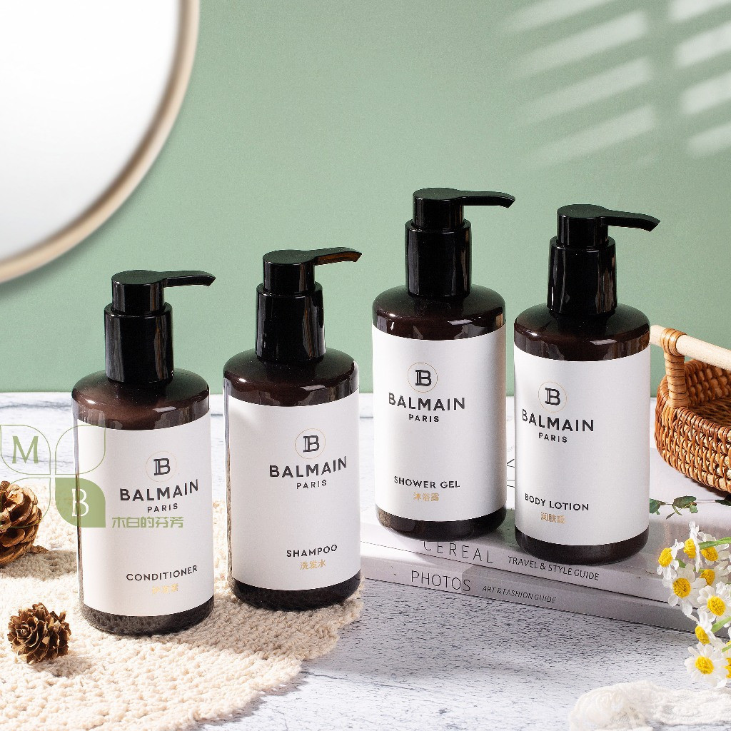 Dầu gội Balmain Rich, Gel tắm, Dầu xả tóc, Sữa dưỡng ẩm 300ml, Bộ chăm sóc tại nhà ❈ ❈ ❈ ❈ Balmain ❈