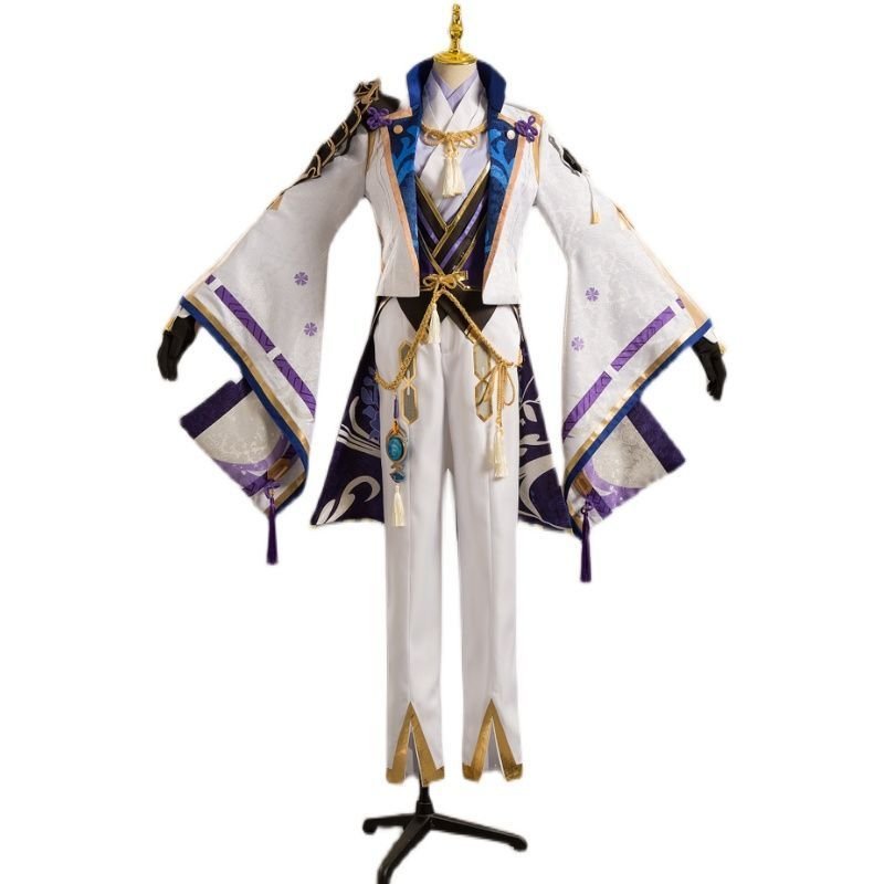 Trang phục cosplay Kamisato Ayato Genshin Impact nam set đầy đủ kèm tóc giả
