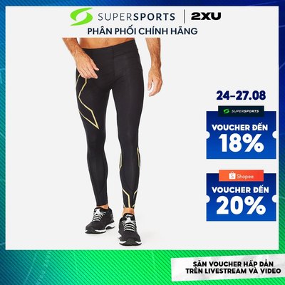 Quần Dài Bó Cơ Nam 2XU Light Speed Compression - Đen - MA5305b-BLK/GRF ADS13